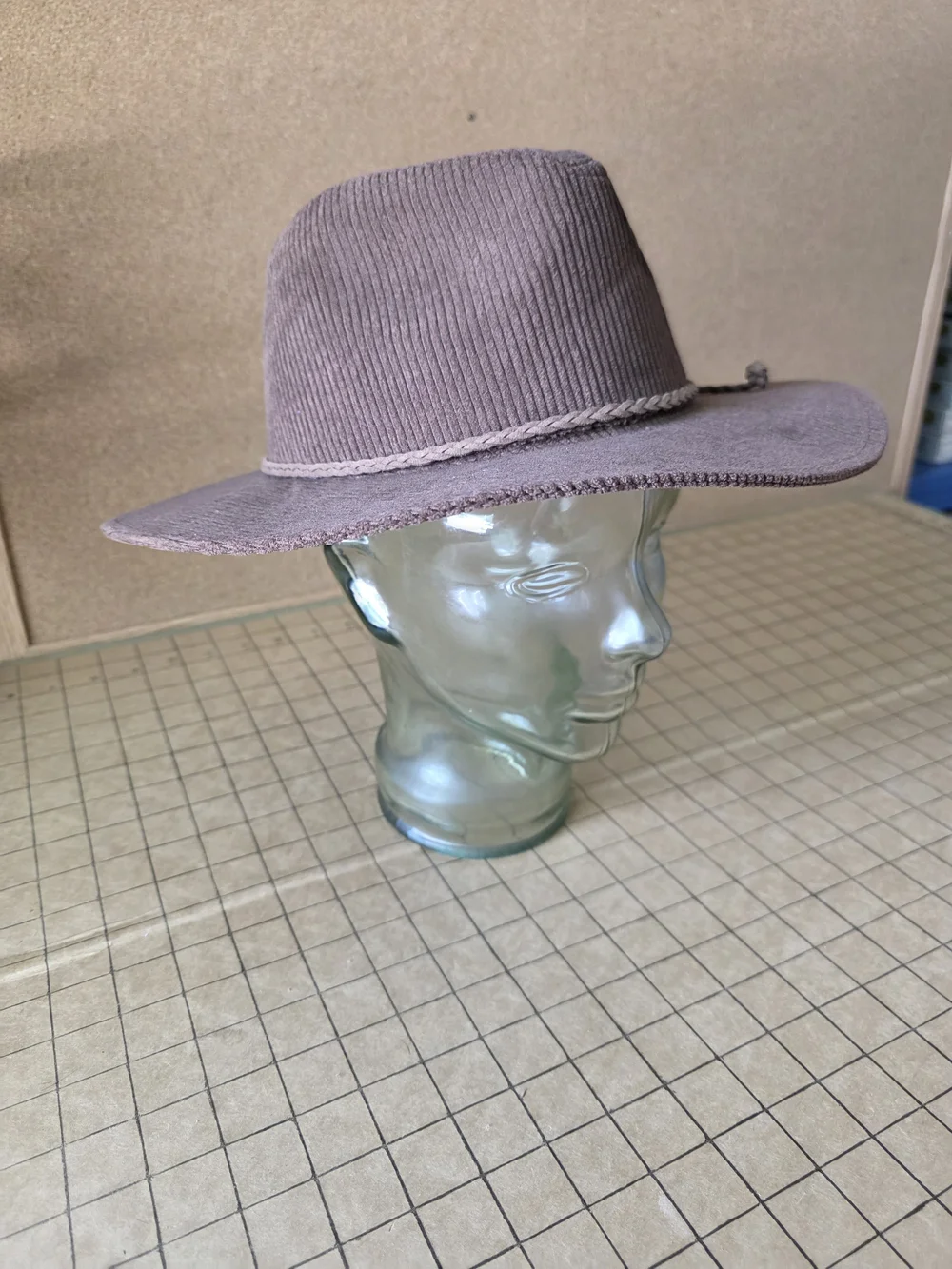 Sonoma Corduroy Wide-Brim Hat in Brown Boho Festival Fall Accessory